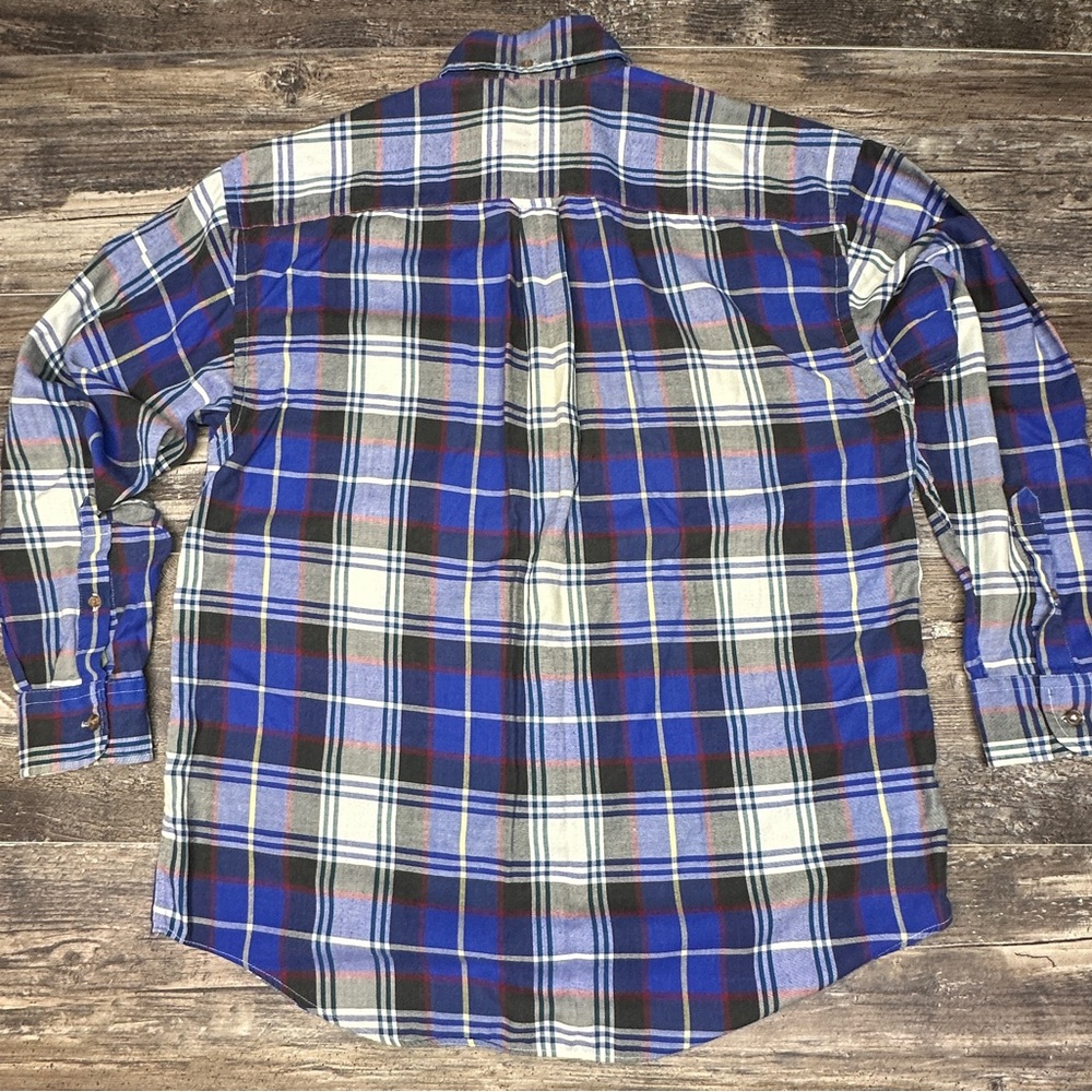 Vintage St John’s Bay Plaid Button Down Shirt Made in USA Medium GUC - Picture 3 of 6